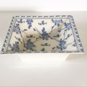 Rose Brocade by Skye McGhie porcelain square dish